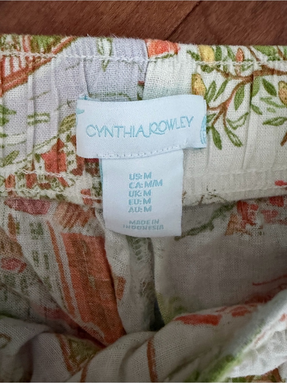 CYNTHIA ROWLEY linen pants - Picture 6 of 10